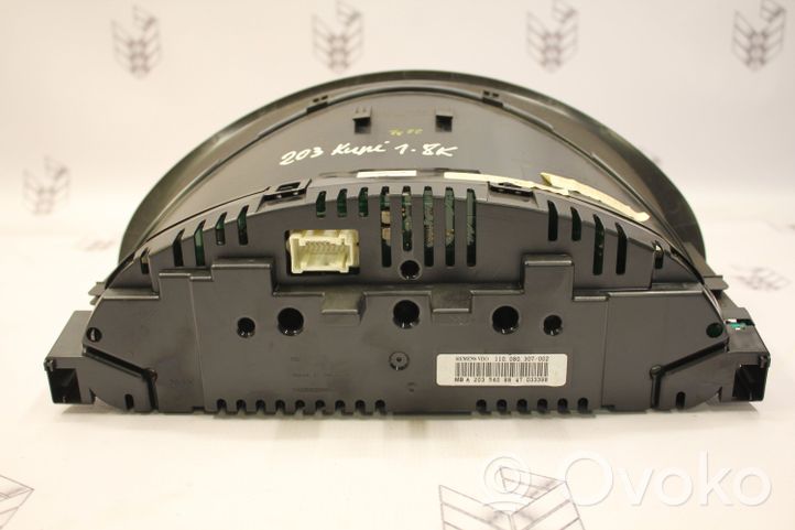 Mercedes-Benz CLC CL203 Tachimetro (quadro strumenti) A2035408847