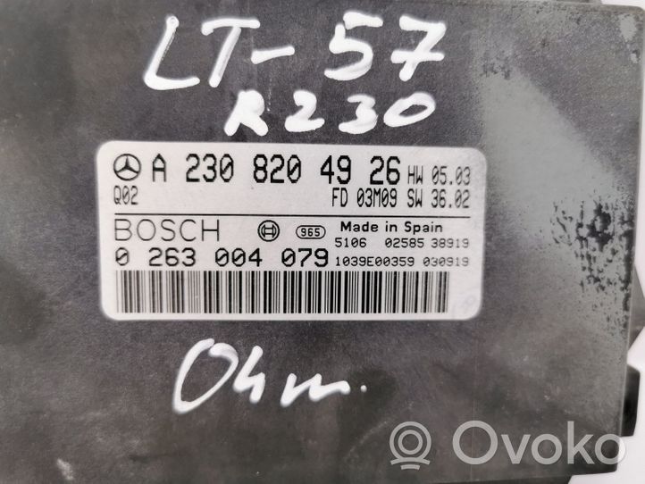 Mercedes-Benz SL R230 Pysäköintitutkan (PCD) ohjainlaite/moduuli A2308204926