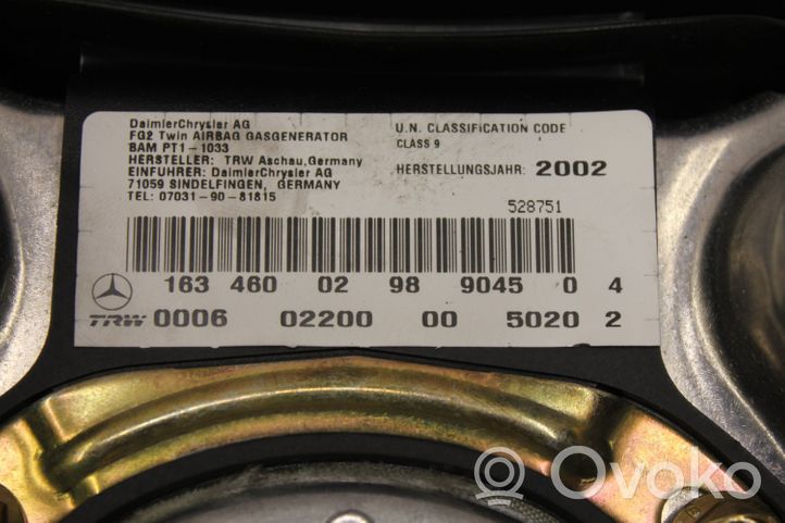 Mercedes-Benz ML W163 Vairo oro pagalvė 1634600298