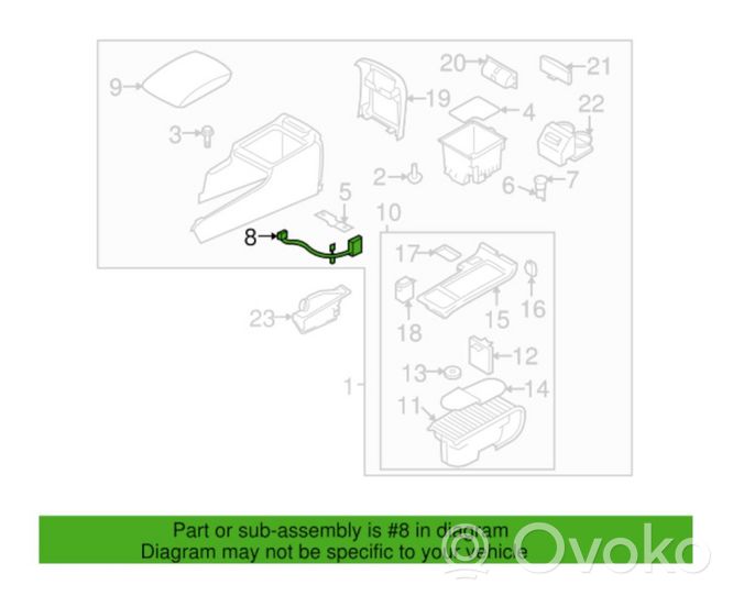 Subaru Outback Pridegėjas (galinis) 86711FA060