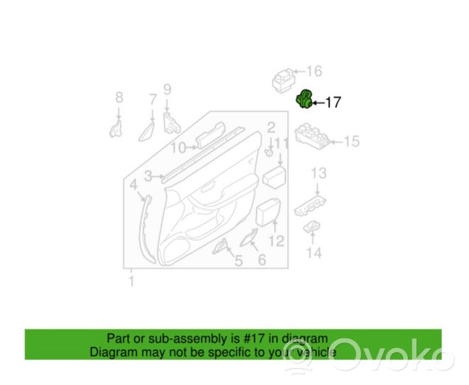 Subaru Outback Sensore portiera posteriore 83331AE