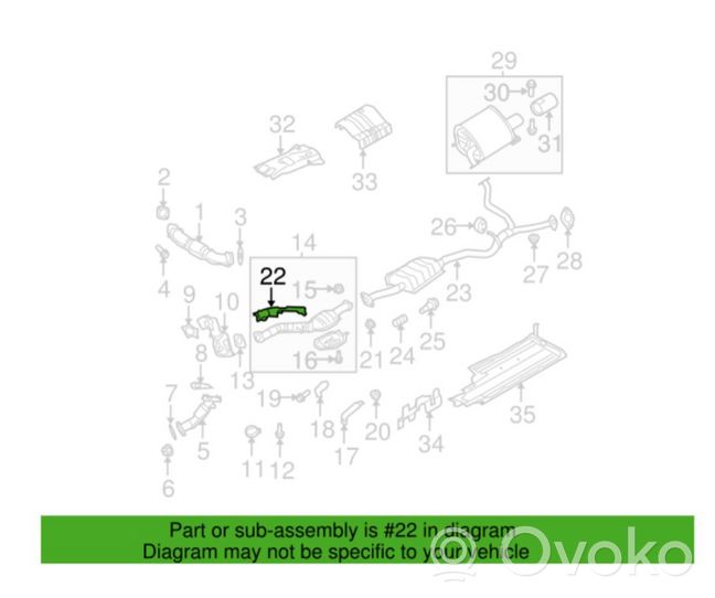 Subaru Legacy Paracalore scarico 44132AG150