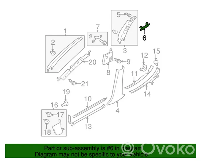 Subaru Legacy Turvatyynyn kansi 94067AG130