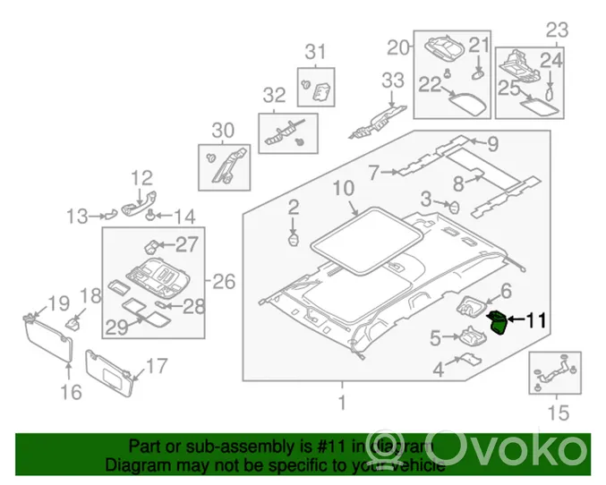 Subaru Legacy Cinture di sicurezza tetto 94461AG02AOR