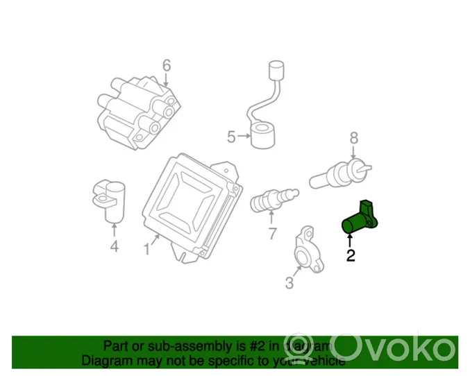 Subaru Legacy Capteur d'arbre à cames 22056AA062