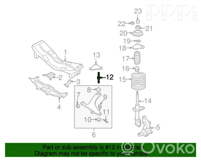 Subaru Legacy Muu etuiskunvaimentimien osa 901370009