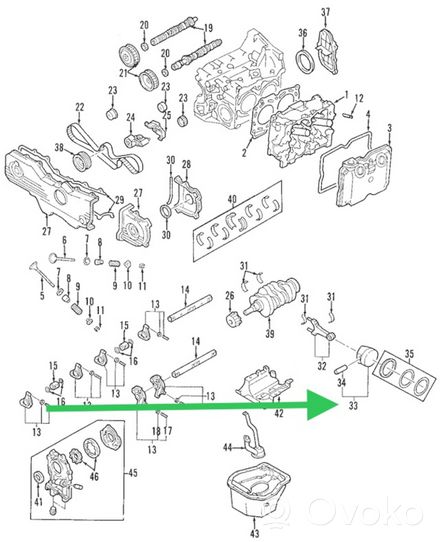 Subaru Legacy Pistone 12006AD