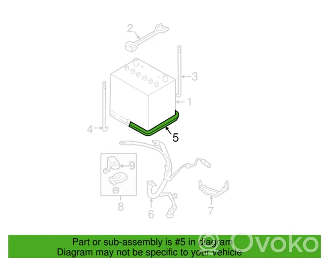 Subaru Outback Akumuliatoriaus tvirtinimo padas 82122AG001