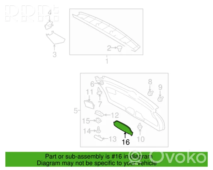 Subaru Legacy Garniture inférieure 94380AG001WA