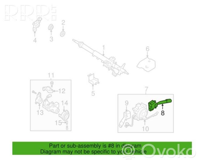 Subaru Legacy Commodo d'essuie-glace 83114AG030