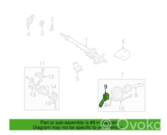 Subaru Legacy Interruttore luci 83115AG