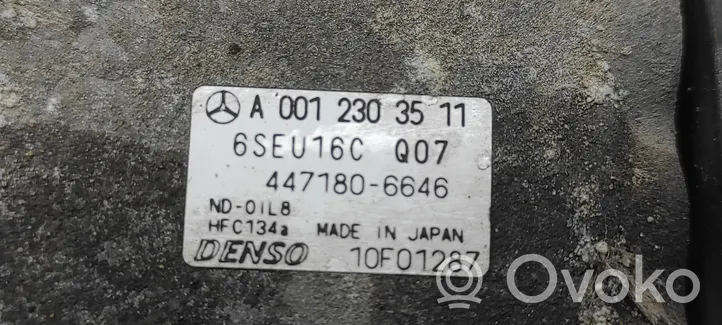 Mercedes-Benz A W169 Klimakompressor Pumpe A0012303511