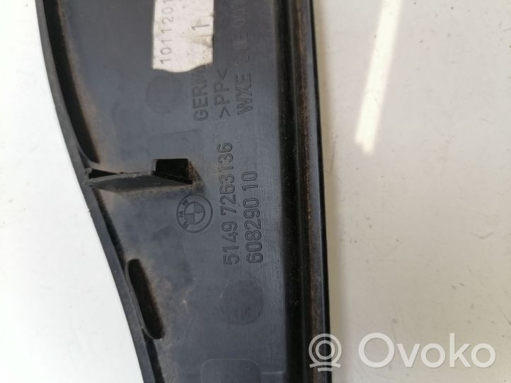 BMW 3 F30 F35 F31 Moldura de la puerta trasera 7263136