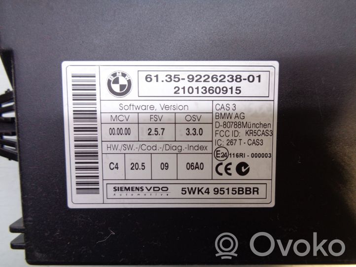 BMW 3 E90 E91 Komputer / Sterownik ECU i komplet kluczy 8506566