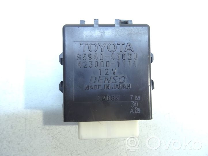 Toyota Prius (XW30) Relais d'essuie-glace 8594047020