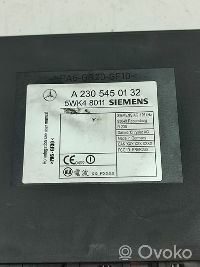 Mercedes-Benz S W220 Oven keskuslukituksen ohjausyksikön moduuli A2305450132