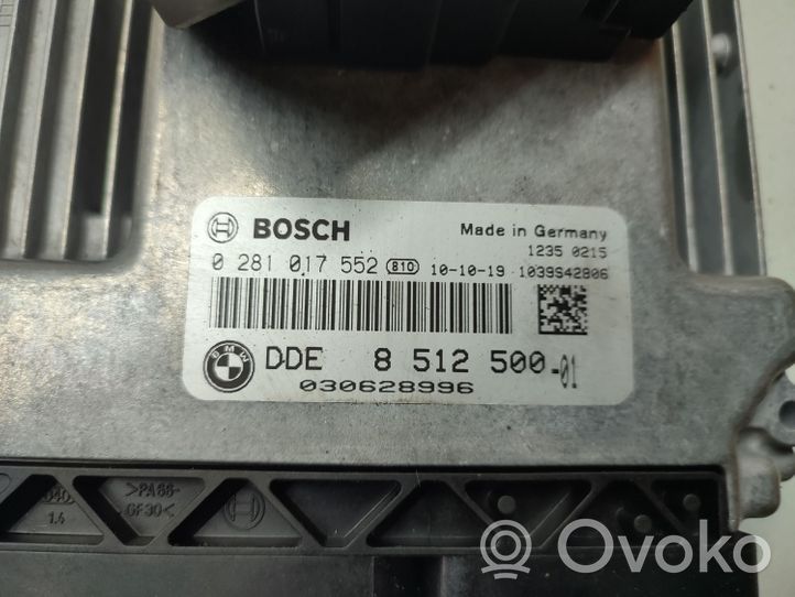 BMW X1 E84 Komputer / Sterownik ECU i komplet kluczy 8512500