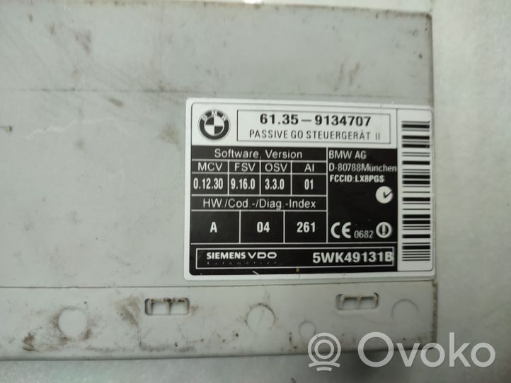 BMW X5 E70 Moduł / Sterownik systemu uruchamiania bezkluczykowego 9134707