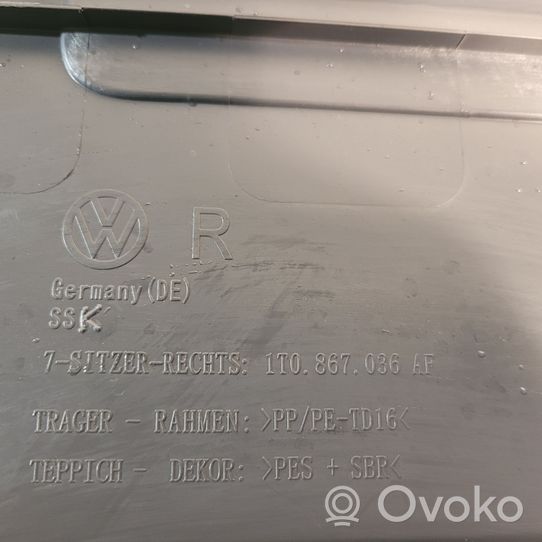 Volkswagen Touran II Rivestimento pannello laterale del bagagliaio/baule 1T0867036