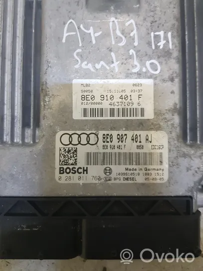 Audi A6 S6 C6 4F Engine control unit/module 8E0907401AJ