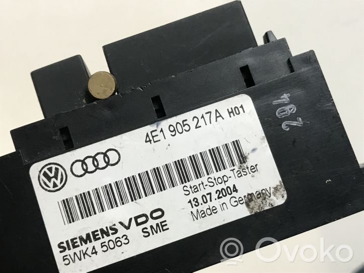 Audi A8 S8 D3 4E Module de contrôle sans clé Go 4E1905217A