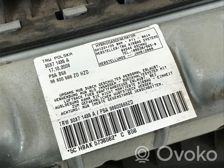 Citroen C4 I Picasso Ceļu drošības spilvens 96600568ZD