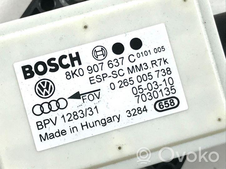 Audi A4 S4 B8 8K Aktiivijousituksen ohjainlaite (ESP) 8K0907637C