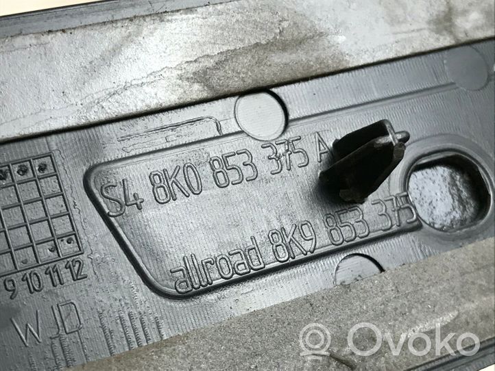 Audi A4 S4 B8 8K Copertura del rivestimento del sottoporta anteriore 8K0853376