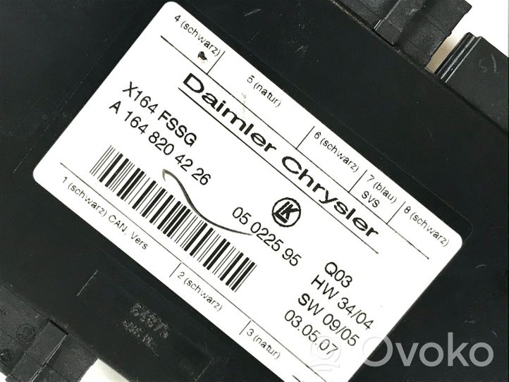 Mercedes-Benz GL X164 Istuimen säädön moduuli A1648204226