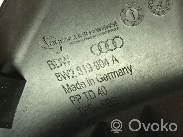 Audi A4 S4 B9 8W Ohjaamon sisäilman ilmakanava 8W2819904A