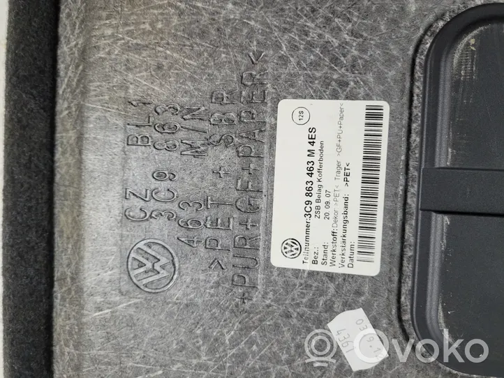 Volkswagen PASSAT B7 Trunk/boot floor carpet liner 3C9863463M