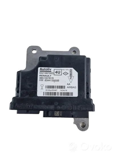 Renault Kadjar Airbag control unit/module 985100781R