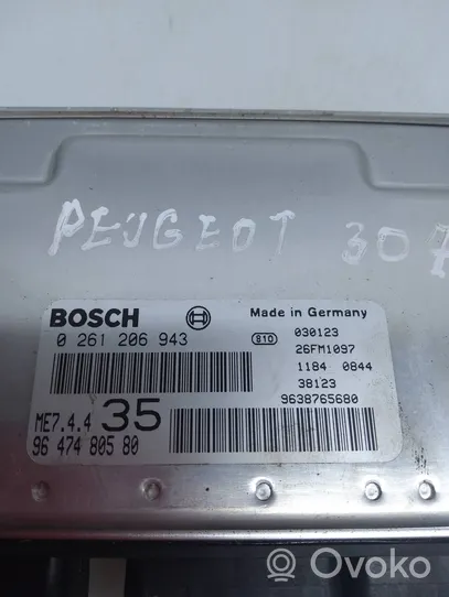 Peugeot 307 Variklio valdymo blokas 9638765680