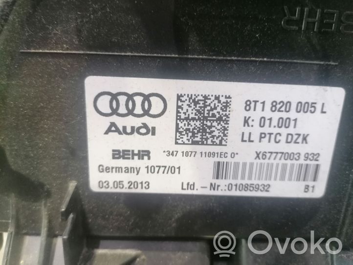 Audi Q5 SQ5 Sisälämmityksen ilmastoinnin korin kokoonpano 8K1820005L