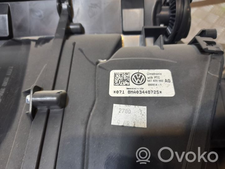 Volkswagen PASSAT B7 USA Sisälämmityksen ilmastoinnin korin kokoonpano 561820003AG