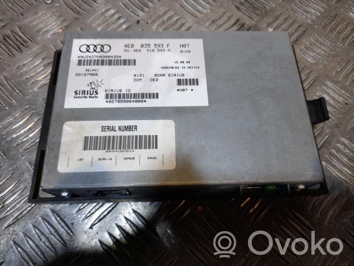 Audi A6 S6 C6 4F Controllo multimediale autoradio 4E0035593F