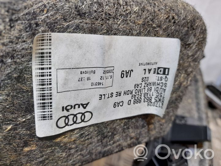 Audi A4 S4 B8 8K Tavaratilan/takakontin alempi sivuverhoilu 8K5863888D