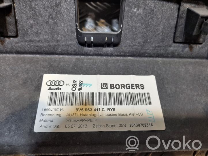 Audi A3 S3 8V Półka tylna bagażnika 8V5863411C