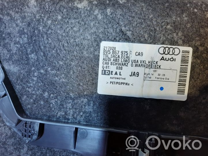 Audi A3 S3 8V Rivestimento portellone posteriore/bagagliaio 8V5867975