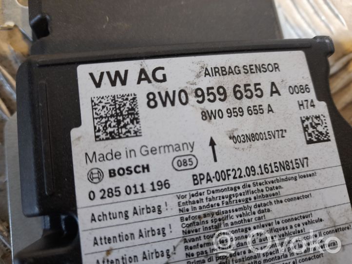 Audi A4 S4 B9 Turvatyynyn ohjainlaite/moduuli 8W0959655A