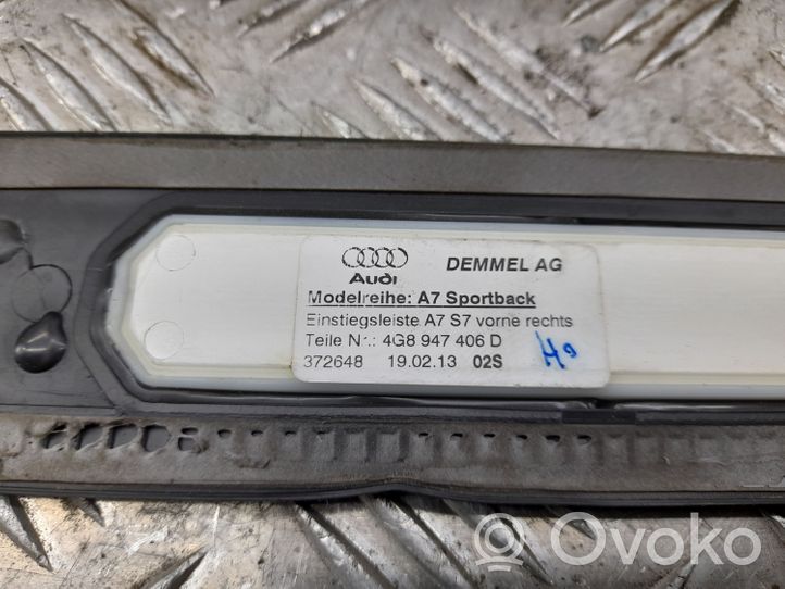 Audi A7 S7 4G Etuoven kynnyksen suojalista 4G8947406D