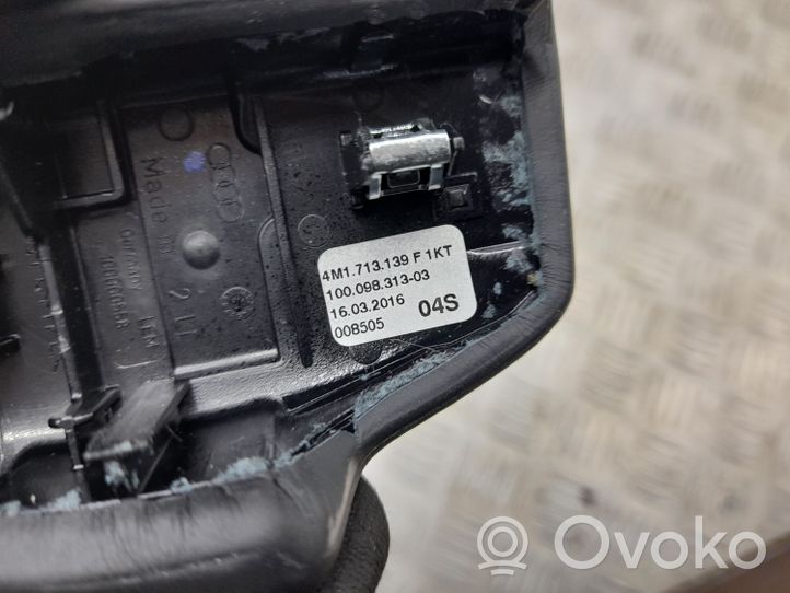 Audi A4 S4 B9 Revêtement pommeau de levier de vitesses cuir 8W1713140D