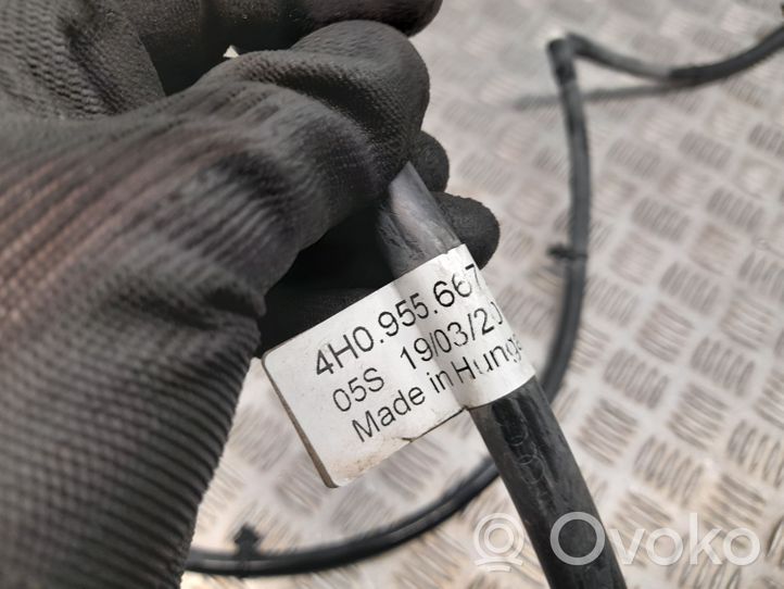 Audi A8 S8 D4 4H Headlight washer hose/pipe 4H0955667B