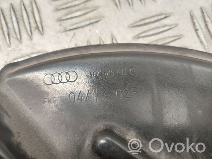 Audi A7 S7 4G Couvercle anti-poussière disque de plaque de frein arrière 4G0615612G