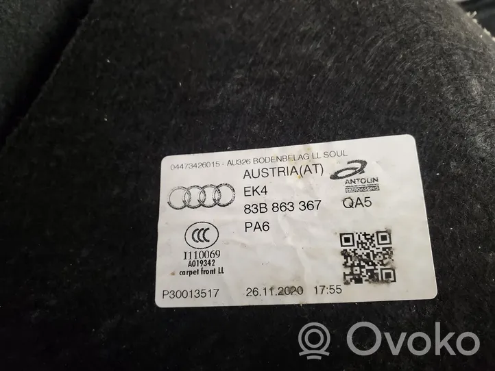 Audi Q3 F3 Salono kilimas 83B863367