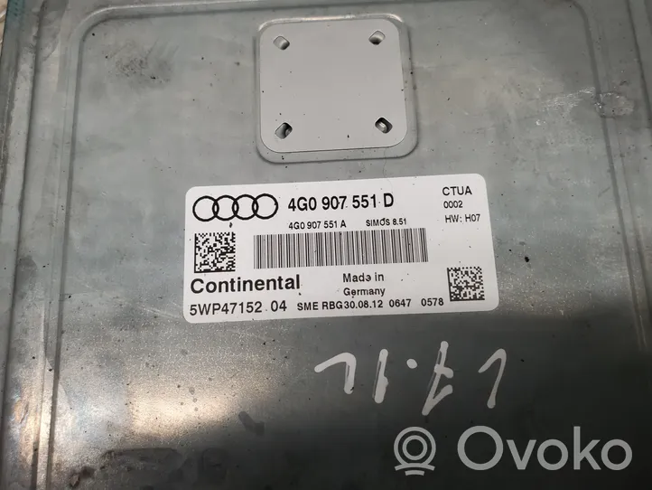 Audi A6 S6 C7 4G Calculateur moteur ECU 4G0907551D