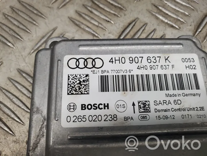 Audi A8 S8 D4 4H Aktiivijousituksen ohjainlaite (ESP) 4H0907637K