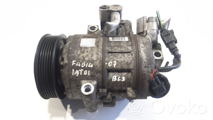 Skoda Fabia Mk2 (5J) Kompresor / Sprężarka klimatyzacji A/C 6Q0820808D