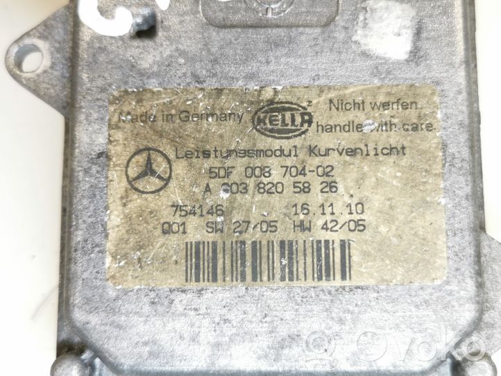 Mercedes-Benz CLS C219 Module de ballast de phare Xenon 5DF00870402