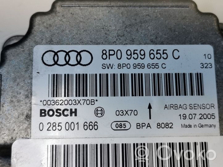 Audi A3 S3 8P Oro pagalvių valdymo blokas 8P0959655C